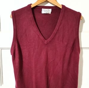 Christian Dior Wine Red Sweater Vest